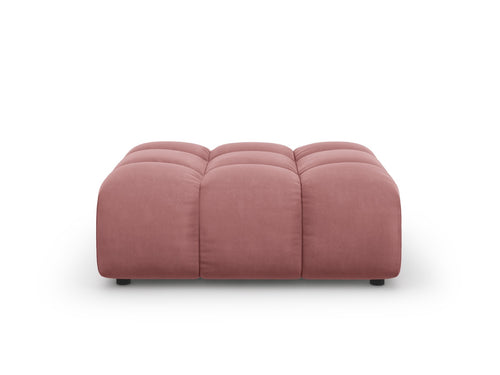 Cosmopolitan Design Poef Sky flueel, zalm - 80x102x43cm