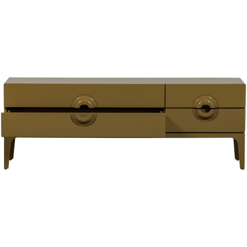 WOOOD tv meubel Merge - Eucalyptus hout - Honinggeel - 57x160x44 - vtwonen shop