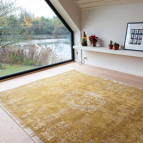 Louis De Poortere vloerkleed Spring Moss - geel - 170x240cm - vtwonen shop