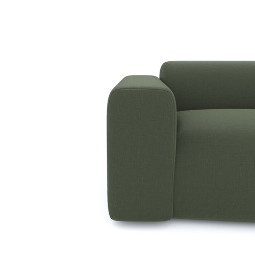 Sia Home - Fauteuils MYRA - Geweven stof - Olijfgroen - 130cm - vtwonen shop