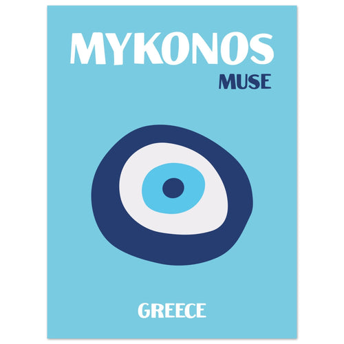 Artfulprints  Griekenland - Mykonos   poster 30x40 cm - vtwonen shop