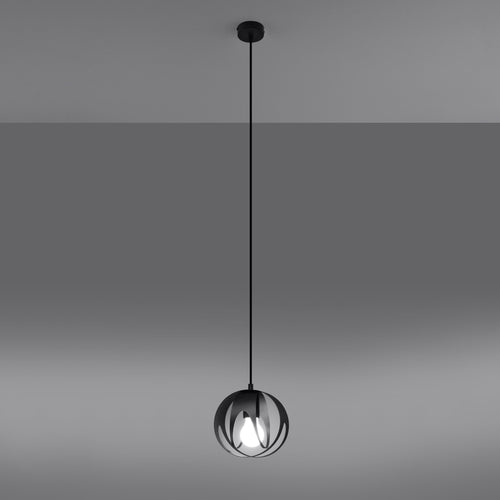 Sollux Lighting Hanglamp TULOS 1 zwart - 16x16x125cm