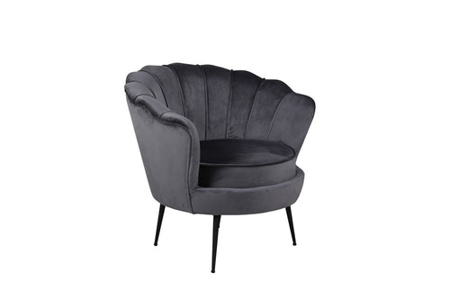 BRAM Fauteuil Ilora - Grijs Velours - vtwonen shop