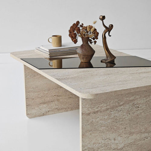 Calicosy - SOLEA Salontafel - Naturel - 100x60x40 cm