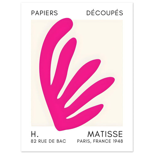 Artfulprints  Matisse – Aquatic impression pink   poster 30x40 cm