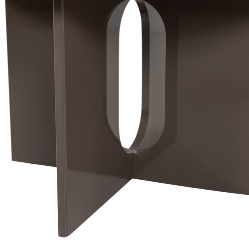WOOOD eettafel ø130 cm Marvo - MDF - Mokkabruin - 76x130x130
