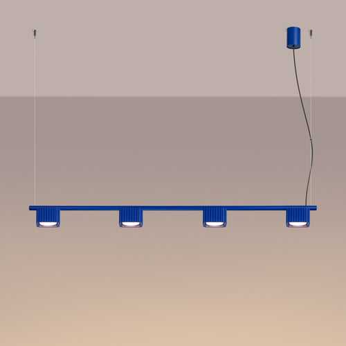 Sollux Lighting Kroonluchter RIFF 4 ultramarijn Gx53 - 122x10x208cm