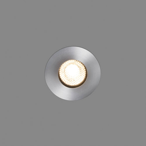 Faro Grund - Grote LED buiten inbouwspot mat nikkel IP67