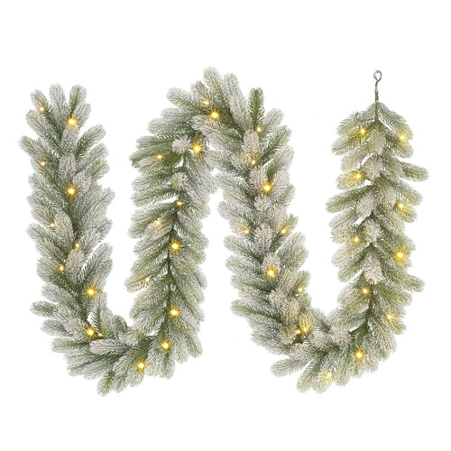 Black Box Trees Nagoya Kerstversiering - Guirlande met 40 Warmwitte LED Lampjes en Timerfunctie - Kerstslingers voor Schouw, Trap of Deurpost - Groen