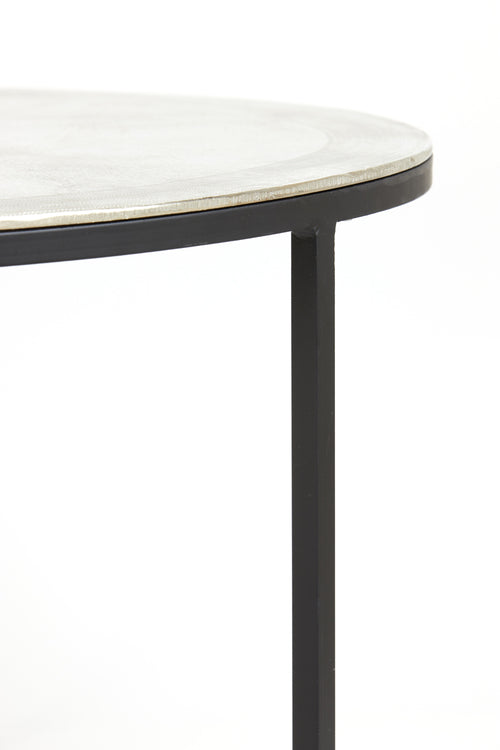 Light & Living salontafel TALCA - Ø75x45cm - zilver - Set van 2 - vtwonen shop