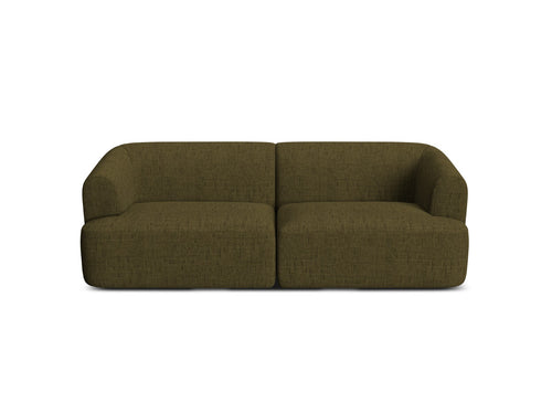 Cosmopolitan Design Modulaire bank Campi 3-zits, structurele stof groente - 90x220x70cm