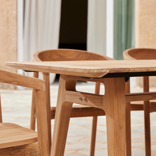 Tikamoon Massief teakhouten tuintafel voor 8/10 personen - Naturel - vtwonen shop
