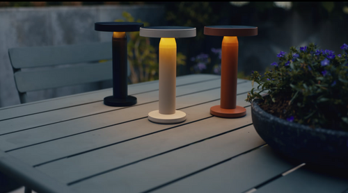 Lighto | Tafellamp rood solar voor buiten | Oplaadbaar | Werkt op zonne-energie - vtwonen shop