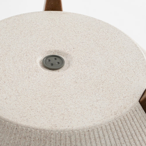 Mica Decorations Doppio Bloempot op Poten - H21 x Ø40 cm - Polypropyleen - FSC Mix - Off White