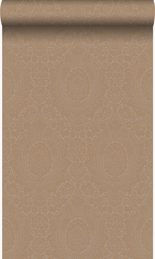 Origin Wallcoverings behang ornamenten taupe en glanzend brons - 53 cm x 10,05 m - 345429 - vtwonen shop