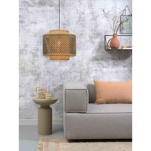 GOOD&MOJO hanglamp Bhutan - bruin - Ø40cm - vtwonen shop