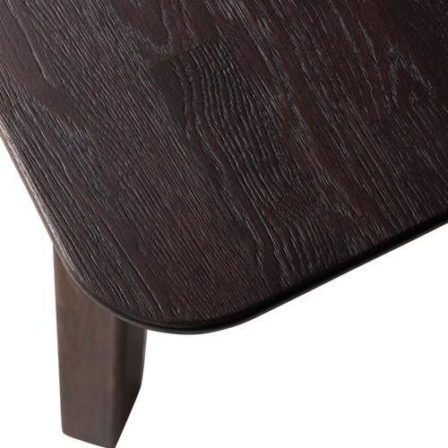 WOOOD eettafel afgerond vingerlas Tablo - Eiken - Mystic Brown - 200x90 - vtwonen shop