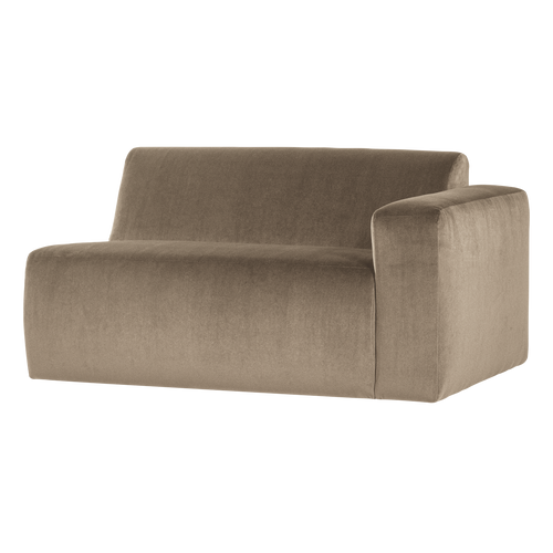 WOOOD 1,5-zits bank arm rechts Mojo Base - Velvet - Khaki - 74x145x97