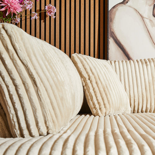 MySofa Hoekbank Teddy - Beige Teddy - Rechts - 271x199x91cm