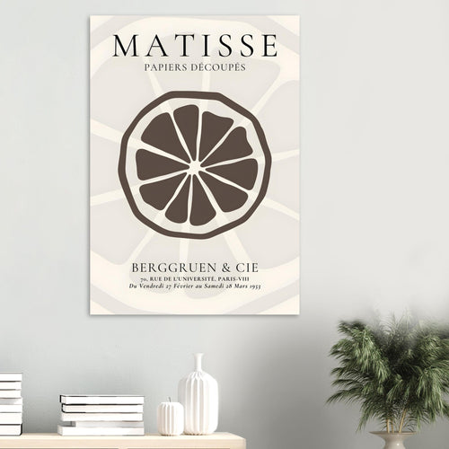 Artfulprints  Matisse – Slice of an orange   poster 50x70 cm