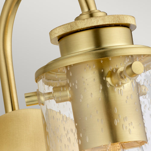 Braelyn Kichler 1-lichts wandlamp geborsteld messing IP44