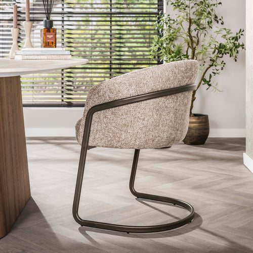 Giga Living Eetkamerstoel Sway - Zand - Set van 2