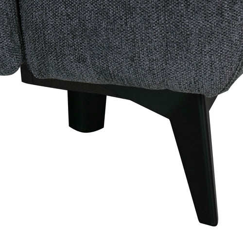 Furnhouse chaise longue bank links Colorado - Zwart - Stof - 156x268x107