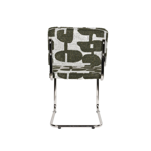 Zuiver Ridge Deco Symbols Eetkamerstoelen Groen - Set van 2