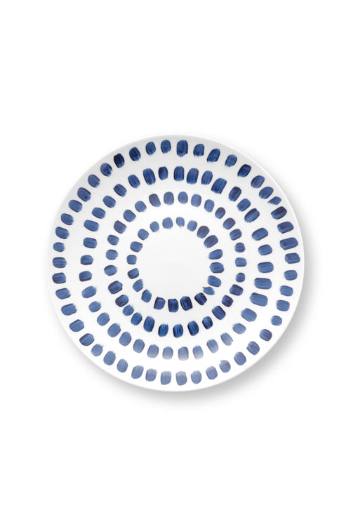 vtwonen - Painted Ontbijtset - Blauw, Wit - Porselein - Set van 3 - vtwonen shop