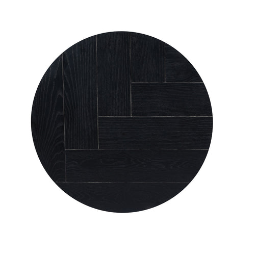 StarFurn Salontafel Otik - Rond Zwart Hout - Set van 2 - 70x70x45cm - vtwonen shop