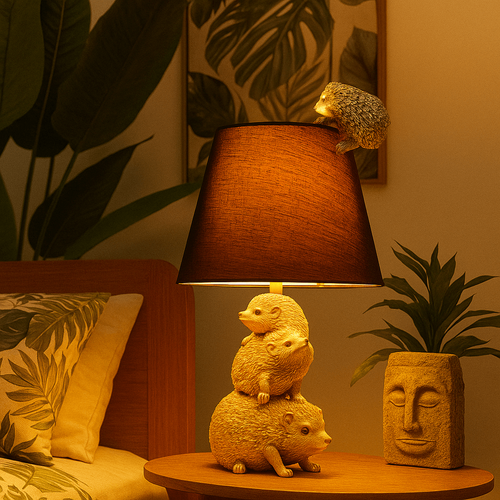 Kare Design tafellamp - egel - goud