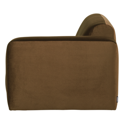 WOOOD 2-zits bank arm rechts Mojo Base - Velvet - Honinggeel - 74x185x97