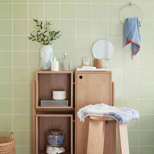 Hübsch manden Weave - rotan - ø32xh36, ø41xh42cm