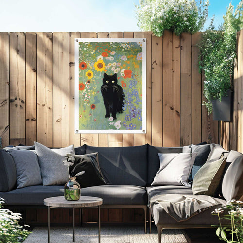 Reinders tuinposter Kat in het veld - 80x60cm
