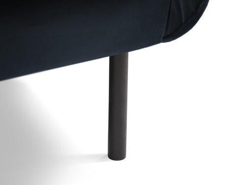 Cosmopolitan Design Fauteuil Vienna flueel, donkerblauw - 94x97x95cm