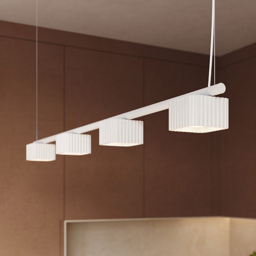Sollux Lighting Kroonluchter RIFF 4 wit Gx53 - 122x10x208cm