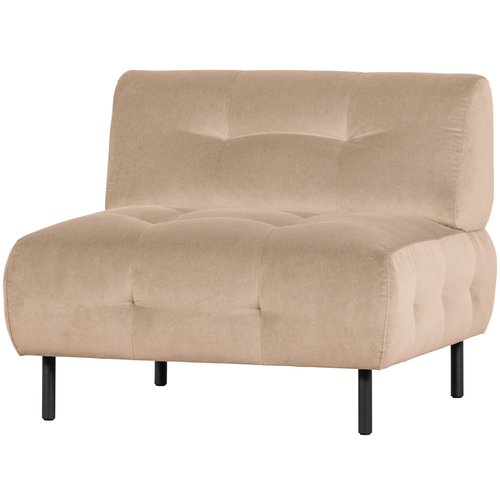 WOOOD fauteuil Lloyd - Velvet - Sea Salt - 75x90x90