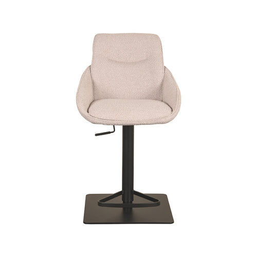 LABEL51 Barkruk Beauty - Naturel Bouclé - Zithoogte 55–82cm - vtwonen shop