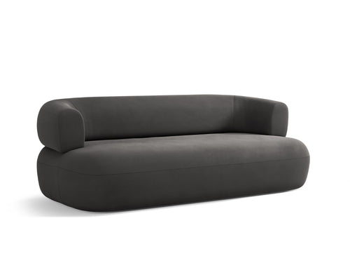 Micadoni Bank Jenny 2-zits, flueel donkergrijs - 90x178x73cm