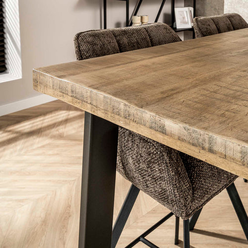 Giga Meubel Bartafel Trapezium - Naturel Hout - 135x70x92cm - vtwonen shop