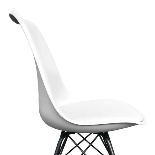 Kick kuipstoel Metal Luuk - Wit - vtwonen shop