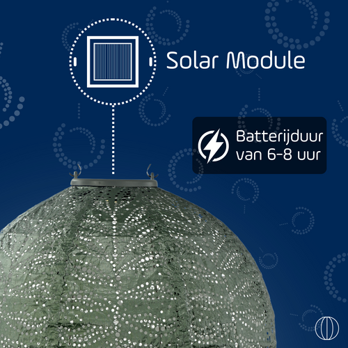 Lumiz solar lampion - rond set - 3 stuks