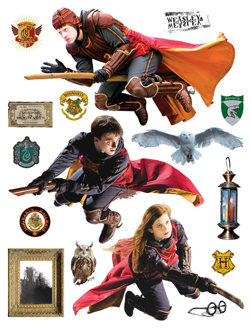 Sanders & Sanders muursticker Harry Potter grijs en rood - 85 x 65 cm - 601358