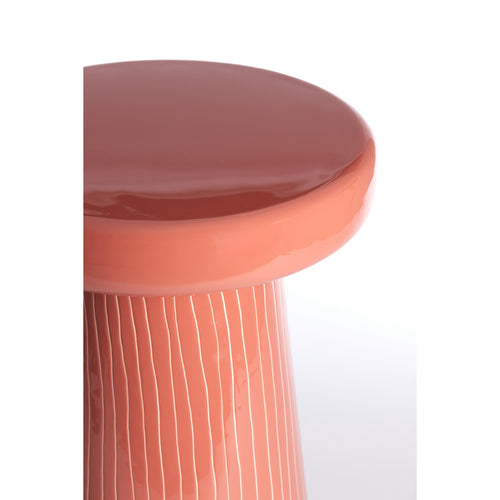 Light & Living bijzettafel Nunoa - rood - Ø41cm - vtwonen shop