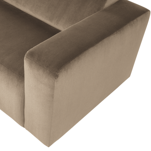 WOOOD 1,5-zits bank arm rechts Mojo Base - Velvet - Khaki - 74x145x97