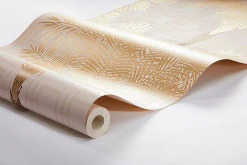 Borastapeter behang jungle-motief roze - 53 cm x 10.05 m - 660883 - vtwonen shop