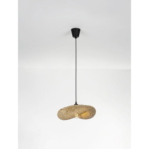 Nova Luce ADALINE 42 cm koepelvormige hanglamp voor plafond, natuurlijke fitting E27, 1x12W
