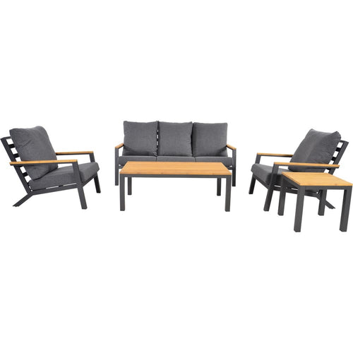 Lesli Living loungebank Donnan - antraciet - 175x99x79cm