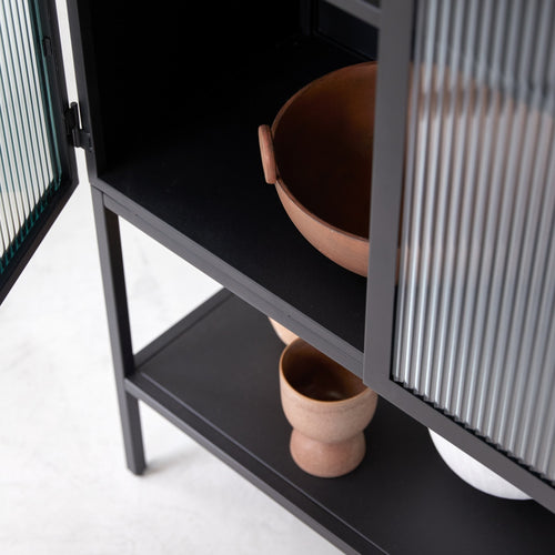 Tikamoon Metalen vitrinekast - Zwart