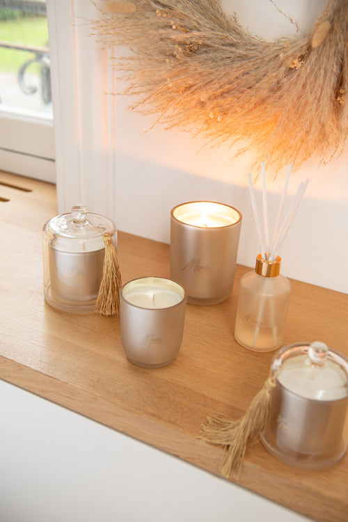 J-Line geurkaars Stolp Merci - beige - small - 30U